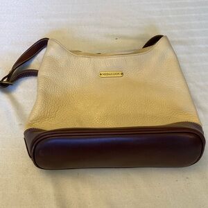 Used, excellent condition: Medallion leather handbag